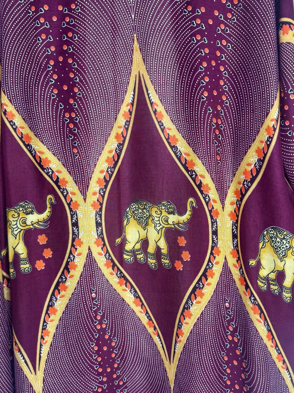 The Elephant Pants Elephant Aztec Tribal Print Kimono Cardigan L/XL Boho Long - Picture 5 of 9
